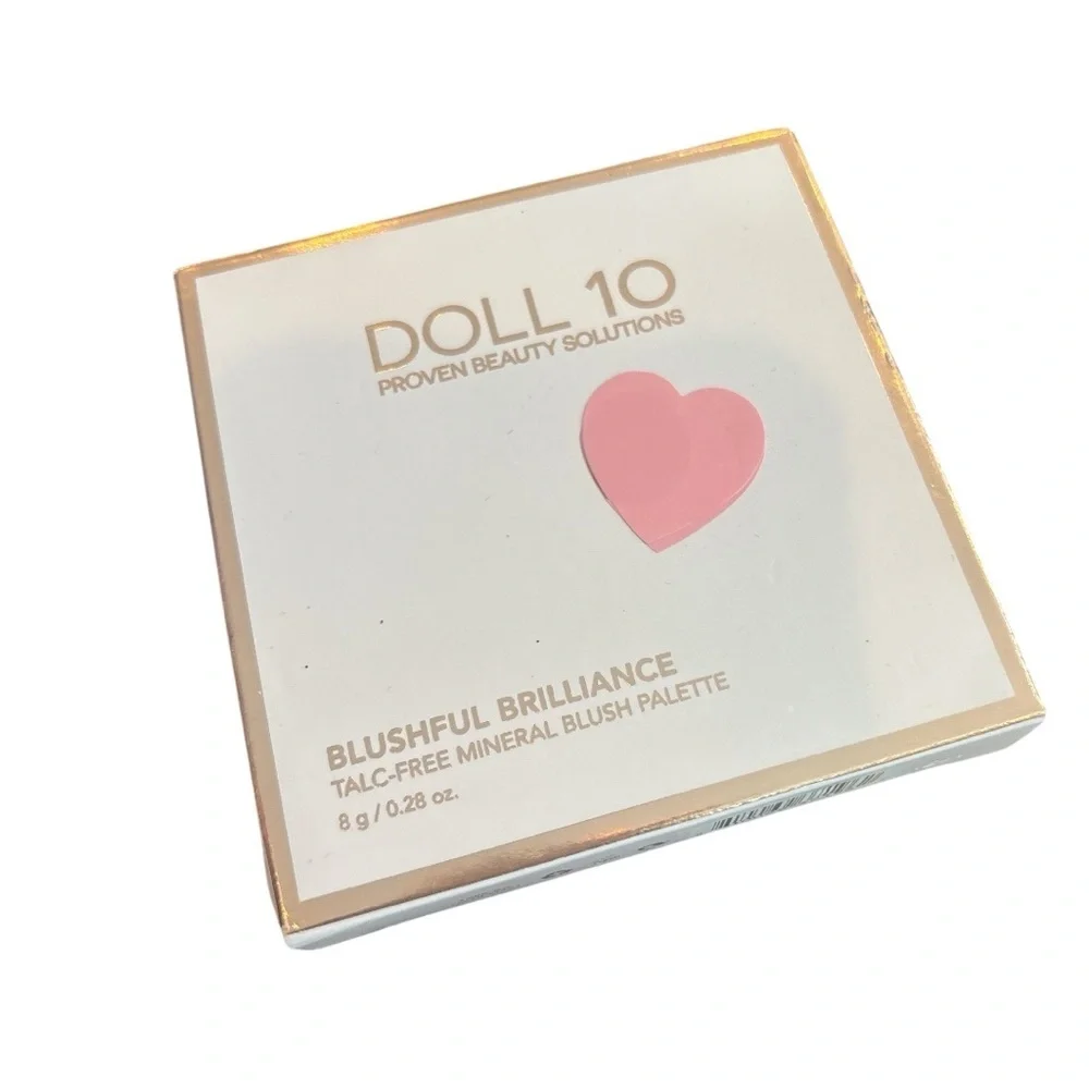Doll 10 Blushful Brilliance Mineral Blush Palette Talc-Free Full Size NIB